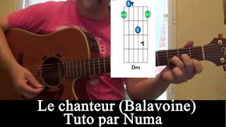 tuto guitare Le chanteur (Balavoine)  1/2 Intro couplet