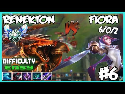 Twitch Gameplays #6 Renekton vs Fiora 6/0/2 [Diamond 4]