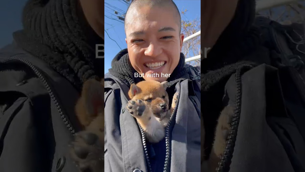 I'm falling in love with San-chan again and again😆🐕❤️