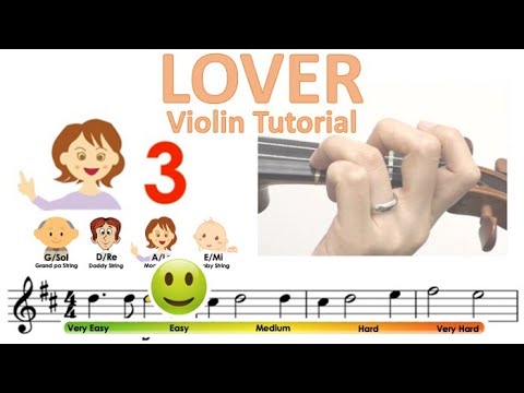 Taylor Swift - Lover Sheet music and easy violin tutorial