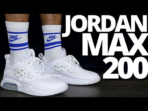 Nike JORDAN MAX 200 White On Foot Review