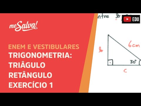 Me Salva! TRG28 - Trigonometria - Exercício: Triângulo retângulo na trigonometria 1