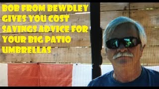 Bobs Money Savings Tip For Your Big Patio Umbrellas