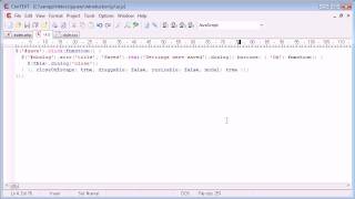 jQuery Tutorial - 158 - Dialog