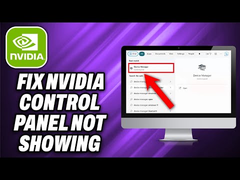 How To Fix NVIDIA Control Panel Not showing in Windows 10 & 11
