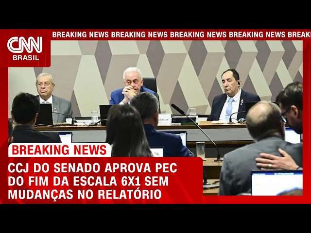 CCJ do Senado aprova fim da escala 6x1 | CNN 360°