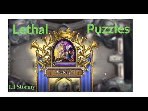 Hearthstone - Lethal Puzzle Quest 3 Solutions