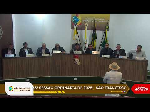 35ª SESSÃO ORDINÁRIA DE 2025 - SÃO FRANCISCO DE GOIÁS