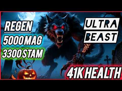 ESO 👻🎃ULTRA BEAST!🎃👻 5000 Mag Regen PvP Werewolf Build Update 47 (2025)