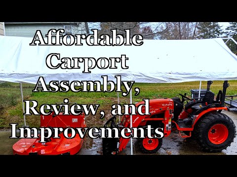 ShelterLogic Max AP 10' x 20' Canopy - How to Assemble - Review - Modifications