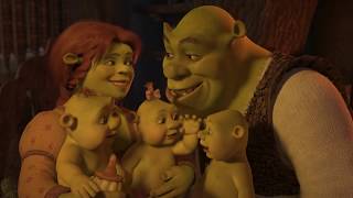 Shrek 3 - Shrek meets his babies scene