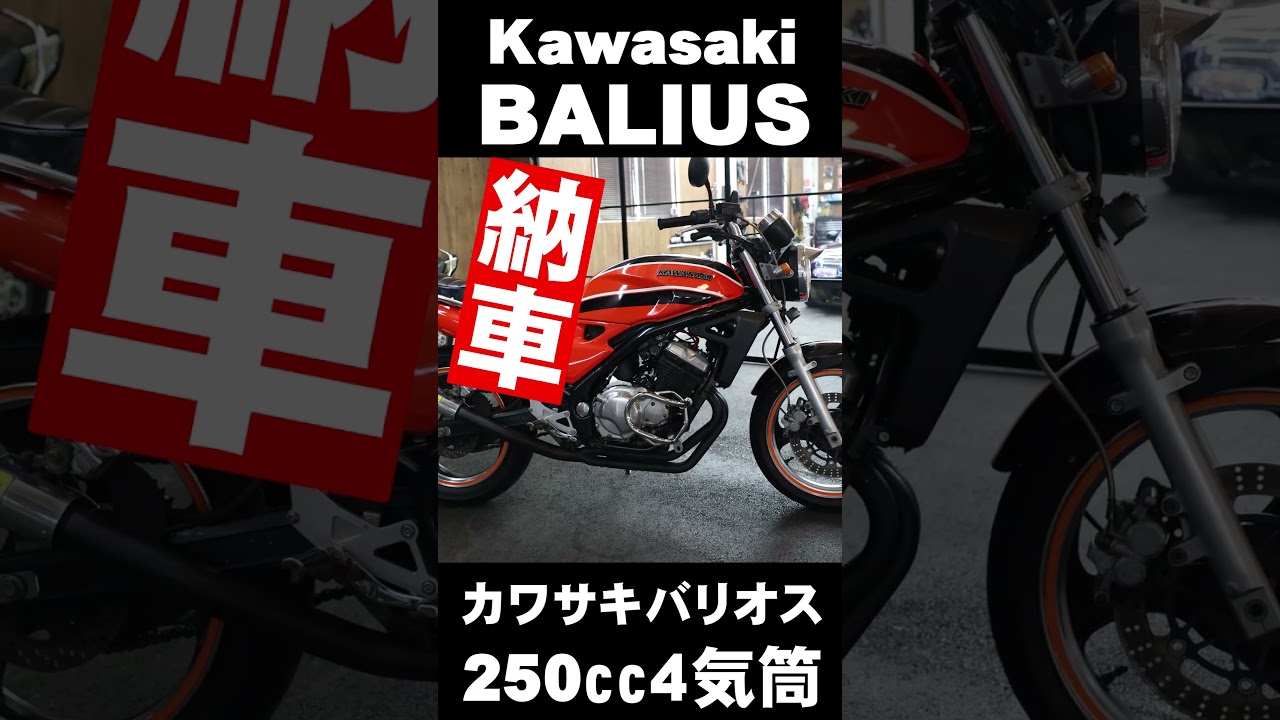 納車 Kawasaki BALIUS カワサキバリオス４気筒250㏄