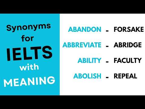IELTS Vocabulary with Meaning -  Words mean a person's skill