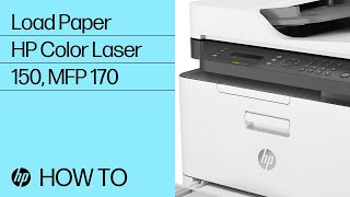 Loading Paper in the HP Color Laser 150 and MFP 170 Printer Series