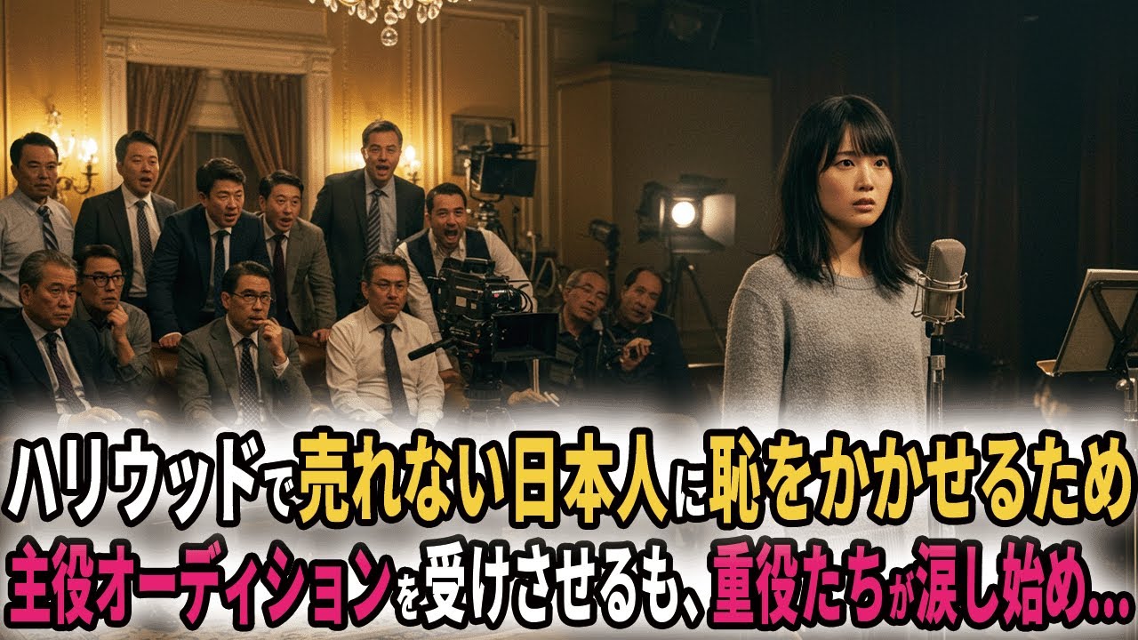 売れない日本人俳優をいじめる現地民。しかしオーディションで彼女の演技が始まると空気は一変。重役たちが手のひら返し。