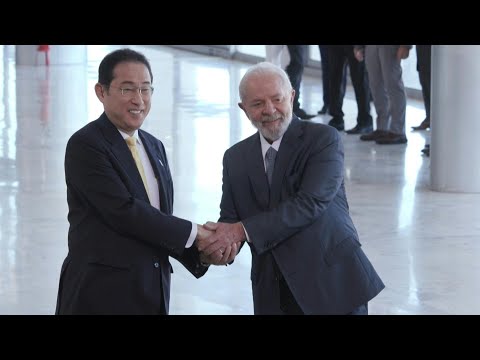 Lula recebe o primeiro-ministro do Japão em Brasília | AFP