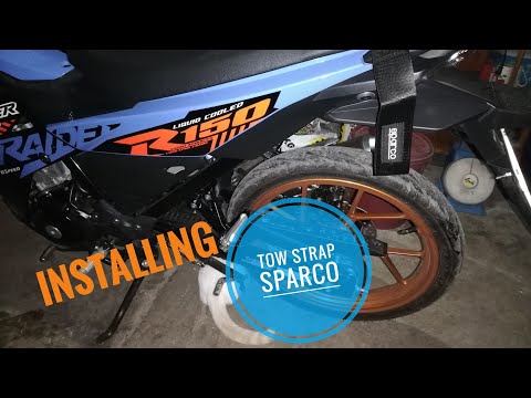 Installing Sparco Tow Strap | Raider Fi 150