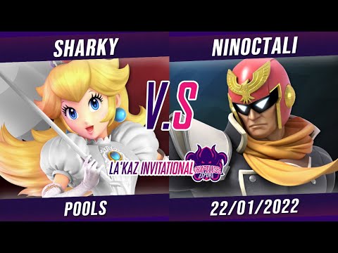 La'Kaz Invitational Pools - Sharky (Peach/Cloud) VS Ninoctali (Captain Falcon) - Smash Ultimate