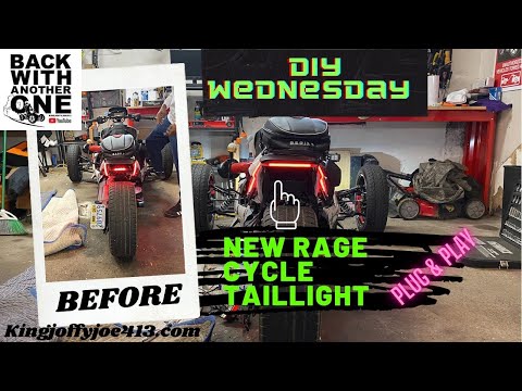 New Rage Cycle Taillight Install on Cam-am Ryker(FRED). kingjoffyjoe413 for 15% off