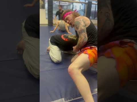 Guillotine choke with Professor Kevin “Crash” Croom and Brown Belt Aaron “Daddy Long Legs” Derrow