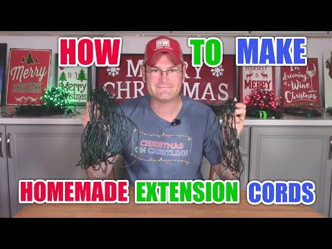 How To Make Extension Cords From Christmas Lights
