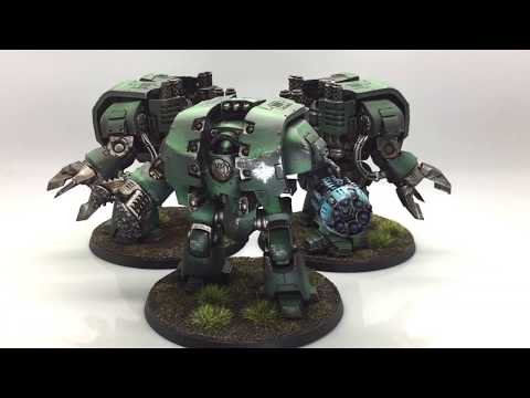 Forge World Warhammer 40,000 40K Space Marines Dark Angels Relic Leviathan Dreadnought Painted
