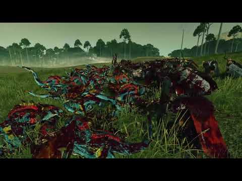 Saurus Warriors (Shields) VS Chaos Warriors | Total War: Warhammer 2