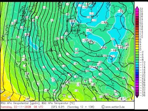 GFS Wintereinbruch ab 22.11.2008