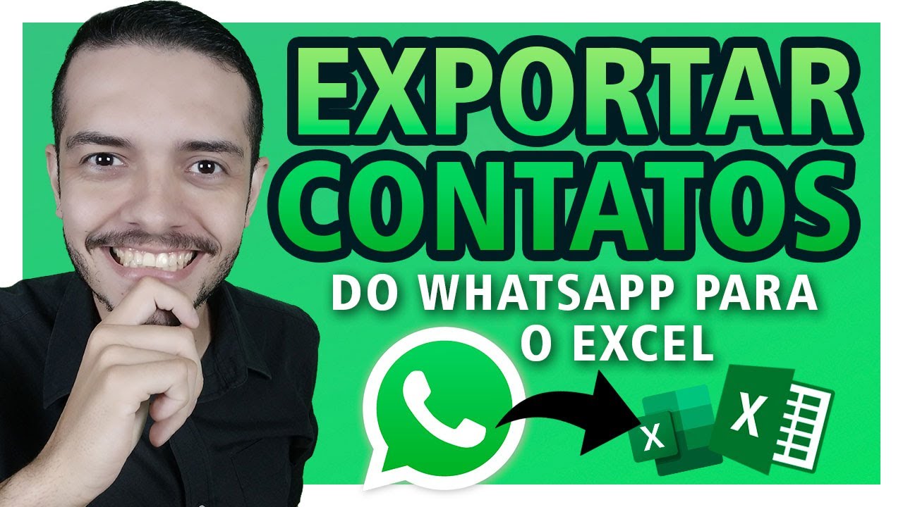 Como exportar LISTA DE CONTATOS do WhatsApp para o Excel (GRÁTIS) | Faça backup de Contatos WhatsApp