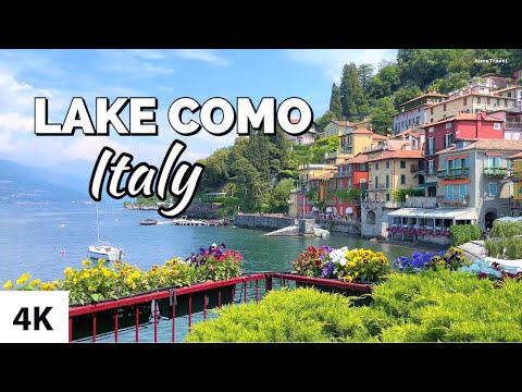 A Day on LAKE COMO, Italy - Varenna & Menaggio ( 4K ) Video