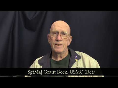 SgtMaj Grant Beck, USMC Ret   Courage CMOTM