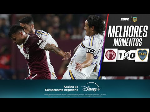 Boca Juniors PERDE para o Lanús e AMPLIA JEJUM no Campeonato Argentino | Melhores Momentos