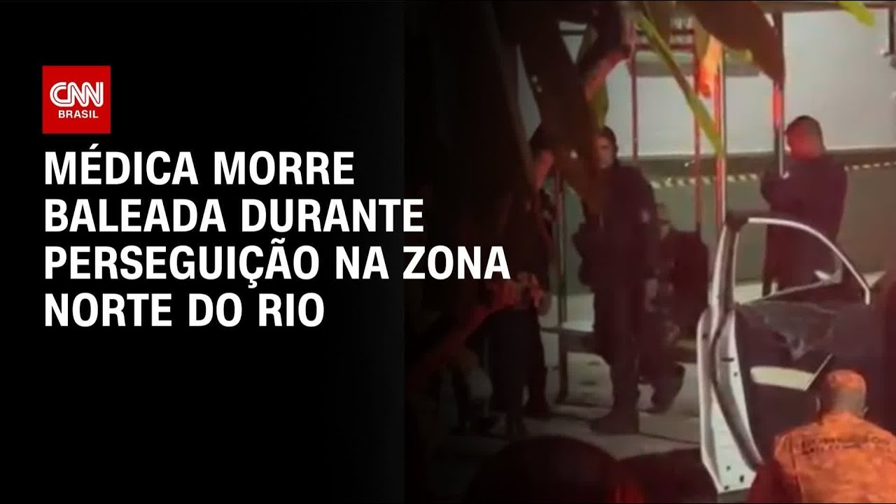 Médica morre baleada após perseguição policial no Rio | LIVE CNN