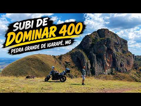 Peguei a Dominar 400 e fui na Pedra Grande em Igarapé MG.