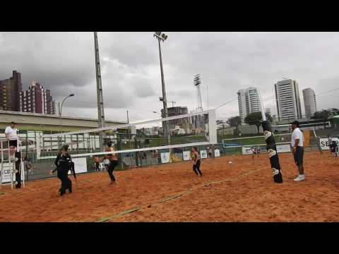 ORLANDO GONZALEZ Assessoria - Lances do feminino no Brasileiro Escolar de Vôlei de Praia