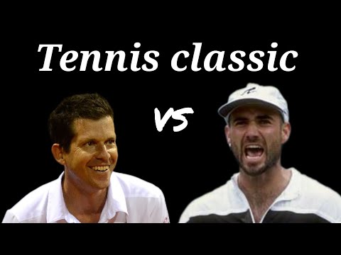 Henman VS Agassi (Basel 1998) F - highlights