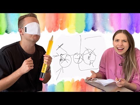 Video Thumbnail: Bibi vs. Julian : Blind Malen Challenge