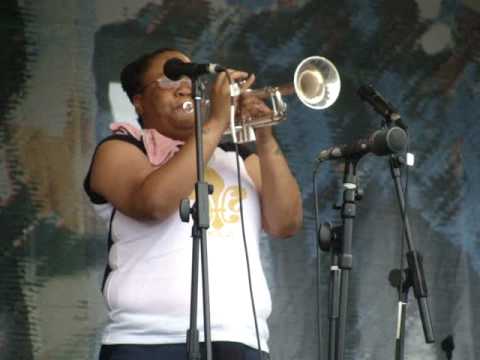 The Pinettes Brass Band at Jazz Fest 2010 04-30-2010 When The Saint's Go Marching In