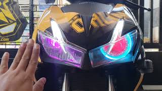 Winner X V2 Độ Bi Cầu LED đầu tiên 1/1/2022 tại T23Shop Cần Thơ