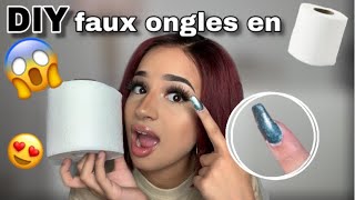 DES FAUX ONGLES DE PRO AVEC DU PAPIER TOILETTES? (ÇA MARCHE!)