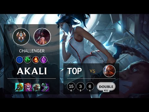 Akali Top vs Gragas - EUW Challenger Patch 11.23