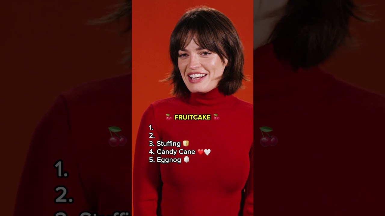 Ranking fruitcake #1 is a wild choice.