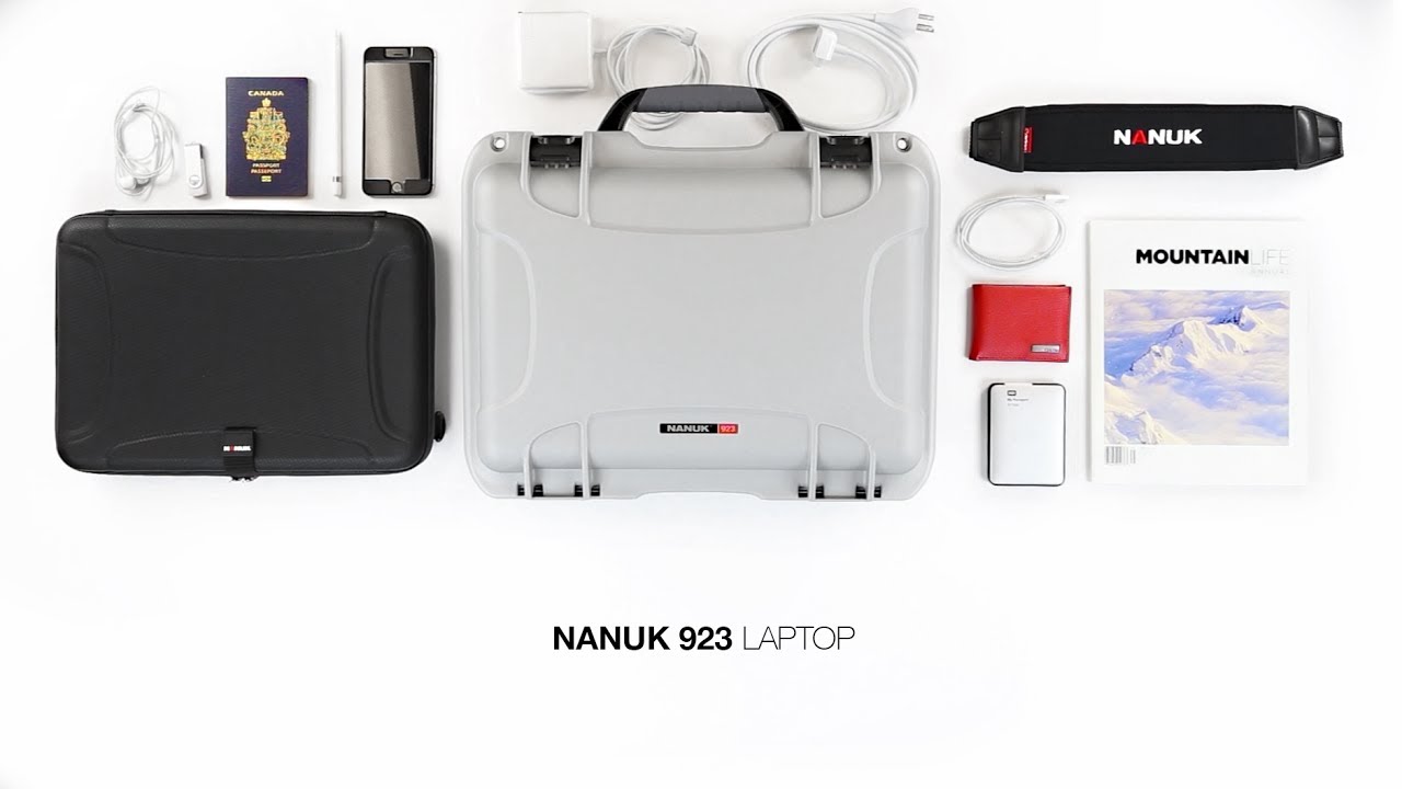 Nanuk Laptop-Einsatz für Mod. 923 mit Trageriemen - Schwarz