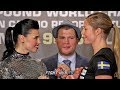 ALICIA NAPOLEAN VS ELIN CEDERROOS -  FULL FACE TO FACE - SHOWTIME BOXING