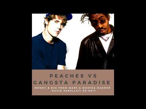 Justin Bieber vs Coolio - Peaches vs Gangsta Paradise (Moody Djs From Mars & Mo27Da Mashup Re-Edit)