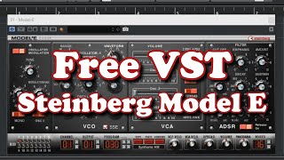Video thumbnail for Free VST - Steinberg Model E synthesizer by HRS Courses