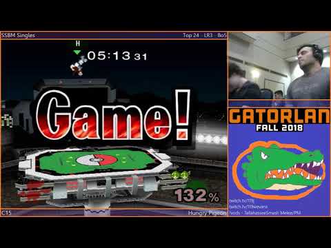 GatorLAN SSBM - 9/22/18 - C15 (Fox) Vs. Hungry Pigeon (Peach) - LR3