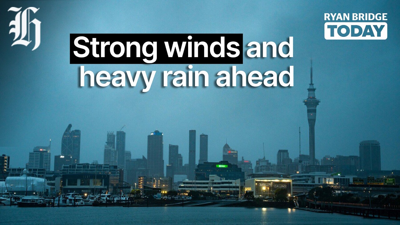 Strong winds and heavy rain ahead as Auckland gears up for a big weekend of sport |Ryan Bridge TODAY