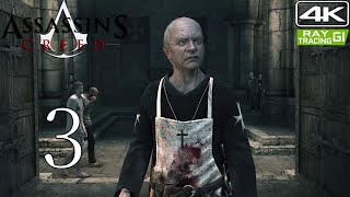 Assassins Creed Walkthrough Gameplay and Raytracing GI Part 3 Garnier de Naplouse 4K 60FPS