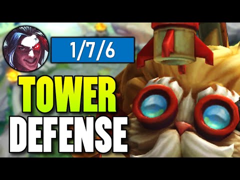 Heimerdinger except my Kayn runs it down so I play tower defense